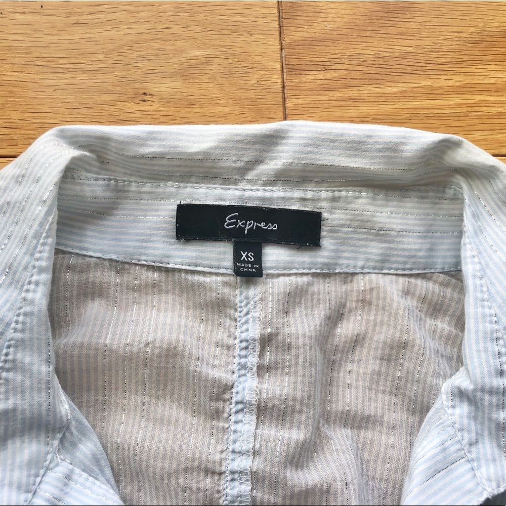 Express Metallic Button Down - image 3